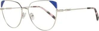Pucci Accessoires, Dames, Geel, ONE Size, Gouden Dames Optische Frames met Merkhoes