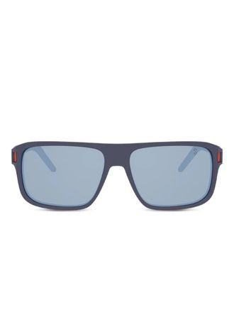Tag Heuer rectangle-frame sunglasses - unisex - Acetate - 59 - Blue