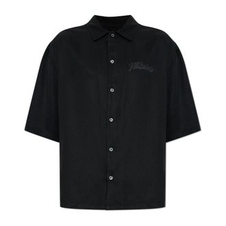AllSaints Circe Shirt - Heren - Korte mouwen Overhemden - Zwart - L - Overhemden