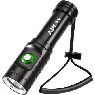 OEM Linterna De Buceo Ap01, 1050 L&uacute;menes, 3 Modos De Iluminaci&oacute;n, Resistente Al Agua Ipx8, Hasta 100 M De Profundidad, Con Bater&iacute;a Y Cargador. - Crezuo