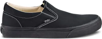 Polo Ralph Lauren slip-on canvas sneakers - men - Canvas/Canvas/Rubber - 7.5 - Black