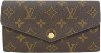 Louis Vuitton Pre-owned Wallets, female, Brown, Size: ONE SIZE Pre-owned Long wallet (bi-fold)