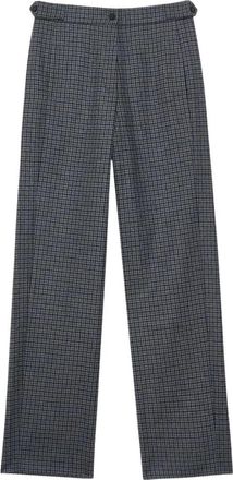 Ines De La Fressange Pantalones de cuadros Philo - Trousers - Mujer - Gris - XS
