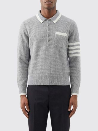 Thom Browne Polo in maglia di lino e cotone Thom Browne