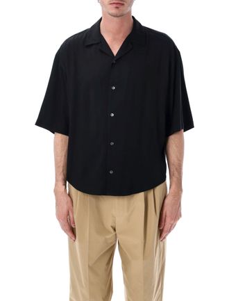Ami Heritage Boxy Viscose Short Shirt