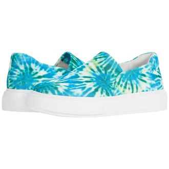 J/Slides J-Slides Dusty Blue / Green Multi Fabric DUSTY-984 Womens