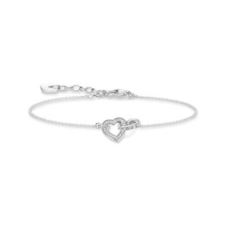 Thomas Sabo Thomas Sabo Armband Together Herz klein wei&szlig; A1648-051-14-L19V
