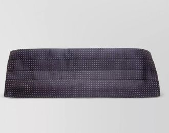 Dolce & Gabbana silk pleated polka-dot cummerbund belt