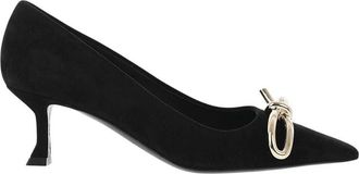 Ferragamo Black Suede Pumps