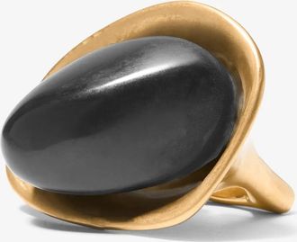Michael Kors 24k-Gold-Plated Brass and Stone Ring