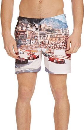 Orlebar Brown Bulldog Photographic Swim Trunks in Start Your Engines at Nordstrom, Size 36