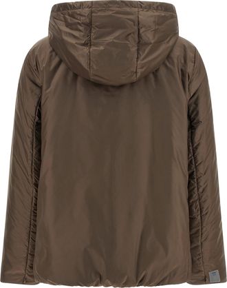 Max Mara Womens Brown Polyester Full-Length Jacket Clothing