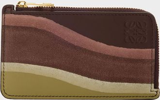Loewe Landscape Card Holder in Calfskin Leather