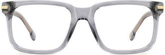 Carrera 54mm Rectangular Optical Glasses in Grey at Nordstrom