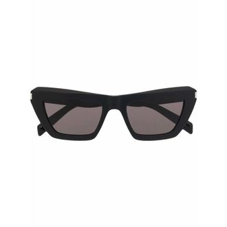 Saint Laurent Sunglasses, female, Black, Size: 53 MM 467 Sunglasses, Sleek Acetate Frame, Classic Shape