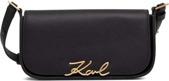 Karl Lagerfeld Borsa a spalla Signature - Nero
