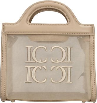 La Carrie Beige - Dames - Handtassen - Beige - ONE Size - Leer - Tassen