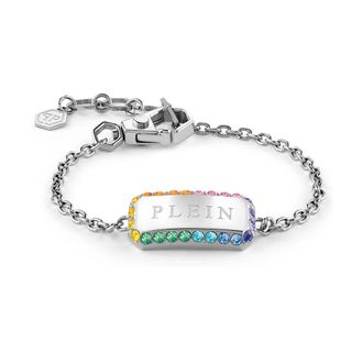 Philipp Plein Bracelets, female, Gray, Size: ONE SIZE Crystal Bracelet