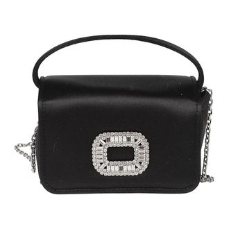 Roger Vivier Handbags, female, Black, Size: ONE SIZE Pilgrim Mini Bag