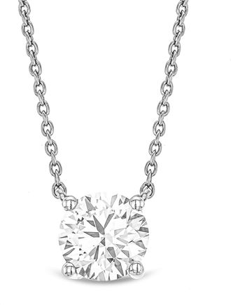 The Diamond Store Wanderlust Floating Lab Diamond Solitaire Necklace 1.00ct H/SI in 9K White Gold