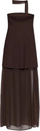 Gestuz Gzraya jurk - Dames - Maxi kleedjes - Bruin - L - Kleedjes