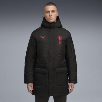Puma Giacca invernale da allenamento AC Milan da uomo, Abbigliamento, Nero, XS