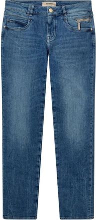Mos Mosh Blauwe Carla Naomi Jeans - Dames - Regular Fit Jeans - Blauw - W29 - Denim - Jeans