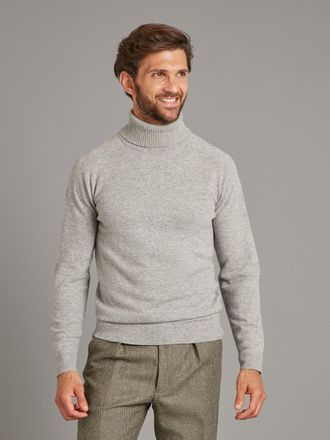 Oliver Brown Roll Neck Jumper - Super Geelong Silver