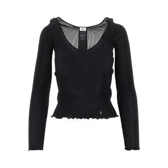 Saint Laurent Silk top with Cassandre detail Woman S