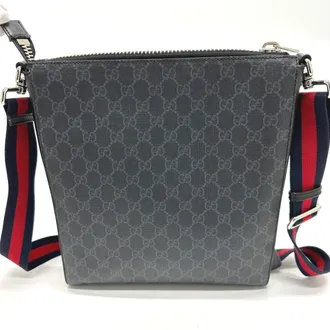 Gucci Black Gg Supreme Shoulder Bag (Pre-Owned)