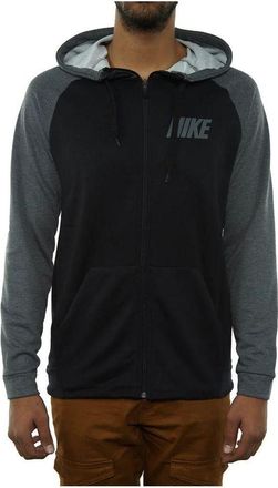 Nike Lightweight Full Zip Fleece Hoodie Black Grey 931792-010