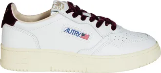 Autry White Medalist Low Leather Sneakers