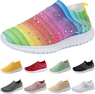 Generic Mens Mesh Trainers, Wide Fit Mesh Lace Up Mens Trainers Lightweight, Trendy Plain Sneakers Outdoor Running Sneakers Slip-Resistant Lightweight Shoes R