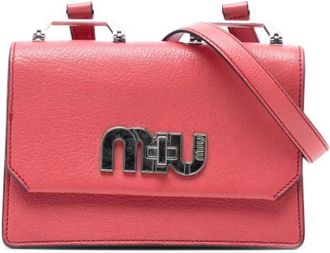 Miu Miu Pre-owned Suede Crossbody Bag - unisex - Vintage Schoudertas - Roze - ONE Size - Leer - Vintage