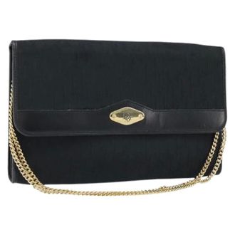 Dior Pre-owned Shoulder Bags, female, Black, Size: ONE SIZE Pre-owned Trotter Canvas Shoulder Bag