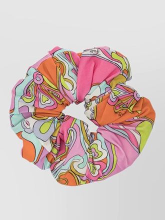 Pucci orchidee hat elastic band zip detail