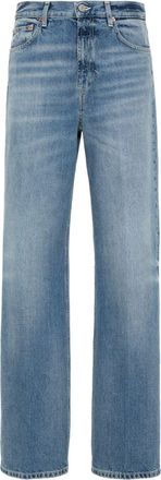 Dondup Francine low-rise wide-leg jeans - women - Cotton/Polyester/Cotton - 28 - Blue