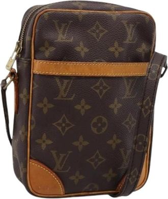 Louis Vuitton Pre-owned Monogram Canvas Shoulder Bag - Dames - Vintage Schoudertas - Bruin - ONE Size - Leer - Vintage