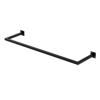 ML Design Ml-design Perchero De Pared 110x30 Cm Negro De Acero Inoxidable Para Vestidor O Armario Barra De Almacenamiento Hasta 50kg Perchero Para Ropa Toallas 