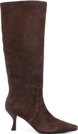 Marc Ellis Stivali al ginocchio a punta - Marrone