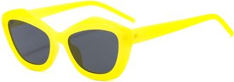 Generic Womens Outdoor Commuter Sunglasses Mens Vacation Beach Sports Sun Glasses(Yellow)