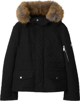 Burberry Womens Black Quilted Insulated Jacket, Size X-Small