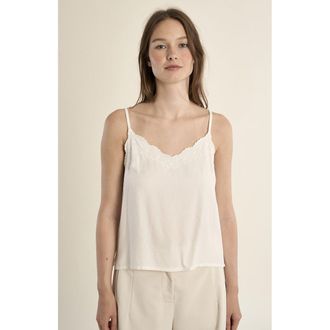 Molly Bracken Geborduurde caraco met V-hals