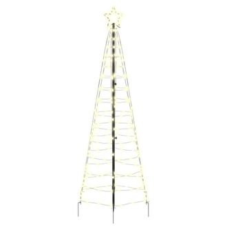 vidaXL &Aacute;rbol De Navidad Led Con Estacas De Tierra C&aacute;lido 250 Cm Hierro Vidaxl