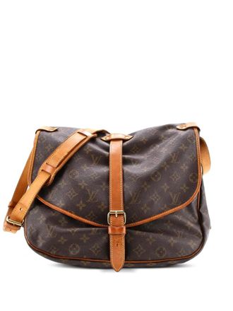 Louis Vuitton Saumur Handbag Monogram Canvas 35 crossbody bag - Marrone