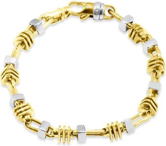 Pompeii3 Mens Link 14k Gold (54gram) or Platinum (88gram) 6-7mm Bracelet 9.25