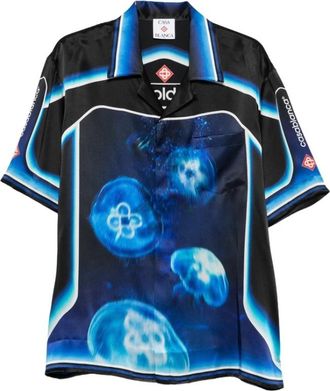 Casablanca Meduse Shirt - - Shirts - Uomo - Blu - M