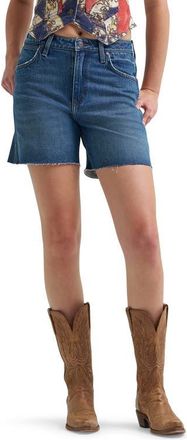 Wrangler Cowboy High Waist Denim Cutoff Shorts in Summer Haze at Nordstrom, Size 25
