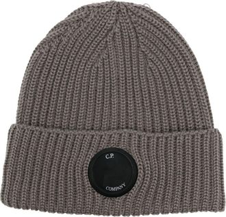 C.P. Company Lens-detail beanie - men - Wool - One Size - Brown