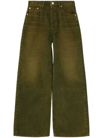 Re/Done High waist jeans - Groen